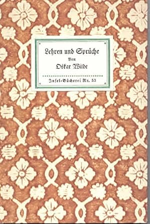 Seller image for Lehren und Sprche (IB 53). bersetzt von Franz Blei (Anmerkung). 76.-83. Tsd. for sale by Antiquariat & Buchhandlung Rose