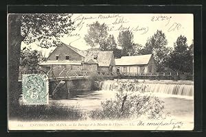 Carte postale L'Epau, Le Barrage et le Moulin de l'Epau