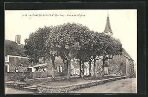 Carte postale La Chapelle-St-Fray, Place de l`Eglise