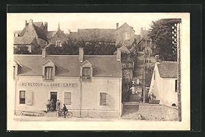 Carte postale Montfort-le-Rotrou, Vue partielle, L`escalier