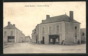 Carte postale Crissé, Centre du Bourg