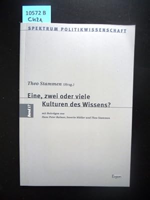 Bild des Verkufers fr Eine, zwei oder viele Kulturen des Wissens? Mit Beitrgen von Hans Peter Balmer, Severin Mller und Theo Stammen. zum Verkauf von Augusta-Antiquariat GbR