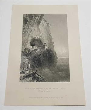 Seller image for The Wildkirchlein or Hermitage, Appenzel (1838 Engraving) for sale by Maynard & Bradley