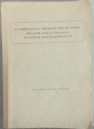 Seller image for Mathematical Methods for Business, Finance and Economics : Multiple Choice Questions for sale by Chapter 1