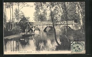 Carte postale Pont-de-Braye, le Pont