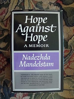 Seller image for Hope Against Hope, A Memoir for sale by Anne Godfrey