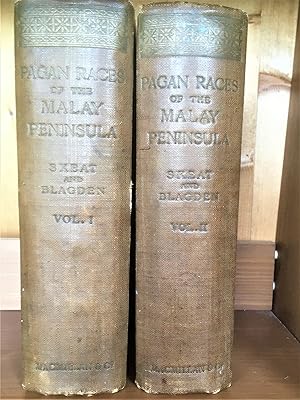 Imagen del vendedor de PAGAN RACES OF THE MALAY PENINSULAR with numerous illustrations specially taken for the work (2 vols) a la venta por Douglas Books