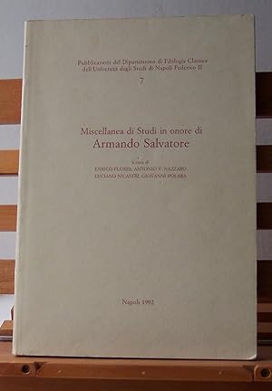 Miscellanea di Studi in onore di Armando Salvatore