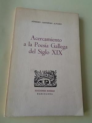Imagen del vendedor de Acercamiento a la Poesa Gallega del Siglo XIX a la venta por GALLAECIA LIBROS