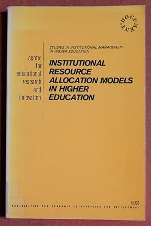 Immagine del venditore per Institutional Resource Allocation Models in Higher Education (Studies in institutional management in higher education) venduto da GuthrieBooks