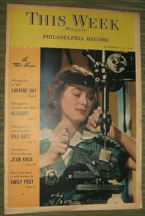 Philadelphia Record This Week Magazine Section Dec. 14, 1941