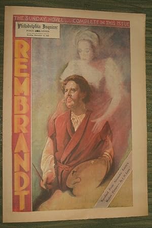 Public Ledger Sunday Novel Supplement Dec. 13, 1936 " Rembrandt"