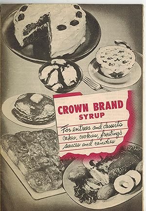 Bild des Verkufers fr Crown Brand Syrup Cookbook - Vintage Booklet zum Verkauf von ! Turtle Creek Books  !