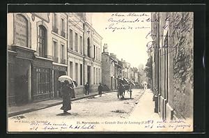 Carte postale Marmande, Grande Rue de Lestang