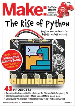 Bild des Verkufers fr Make : The Rise of Python: Includes the Original Guide to Boards 2020 zum Verkauf von GreatBookPrices