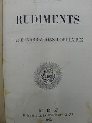 Seller image for Rudiments - 5 et 6 - Narrations Populaires for sale by INDOSIAM RARE BOOKS