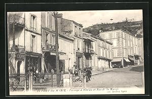 Carte postale Port Ste Marie, Passage a Niveau et Rue de la Mairie