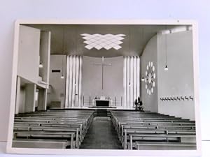 St. Bonifatius - Kirche. Bad Sooden - Allendorf. Alte AK s/w, ungel., Kircheninnenraum, Bänke, Altar