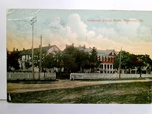 Somerset County Home, Somerset, Pa. Alte, seltene AK farbig, gel. 1913. Straßenpartie, Gebäudeans...