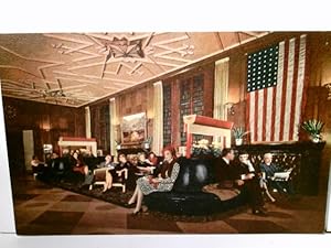 Bismarck Hotel. Randolph at la Salle. Chicago / Illinois. Lounge, Lobby. Alte AK farbig, ungel. L...