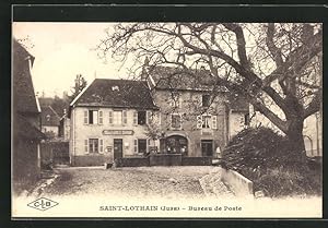 Carte postale Saint-Lothain, Bureau de Poste