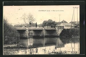 Carte postale Chamblay, Pont sur la riviere