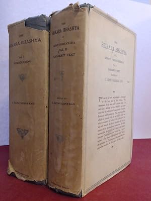 Imagen del vendedor de The Srikara Bhashya (2 volumes, complete). Being the Virasaiva commentary on the Vedanta-Sutras. Volume I: Introduction. Volume II: Sanskrit text. a la venta por Wissenschaftliches Antiquariat Zorn