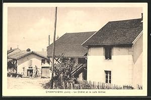 Carte postale Champsigna, Le Chalet et le café Grillet