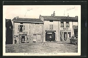 Carte postale St-Julien-sur-Suran, La Place