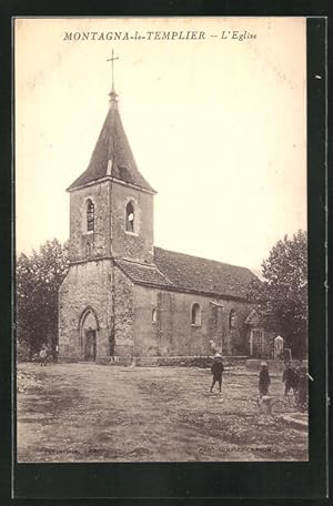 Carte postale Montagna-le-Templier, L`Eglise