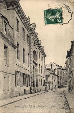 Ansichtskarte / Postkarte Pontoise Val d'Oise, Ecole Communale de Garcons