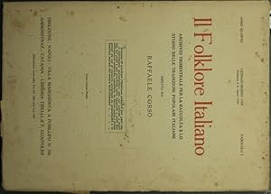 Il Folklore Italiano. Anno IV - Gennaio-Marzo 1929, fascicolo I