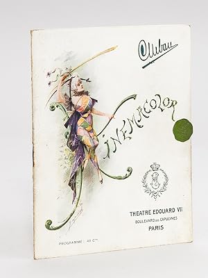 Image du vendeur pour Thtre Edouard VII. Kinemacolor Tous les jours en matine et en soire. Le Spectacle le plus attrayant, la plus jolie salle de Paris. La Vie et la Nature en couleurs naturelles dans toutes leurs manifestations intressantes. L'aprs-midi de 5  7 heures Kinemacolor-Th sous la direction de l'Htel Edouard VII ainsi que les Bars et Buffets dans les Salons les plus slects. Orchestre spcial Piano Pleyel, Lyon & Cie mis en vente par Librairie du Cardinal