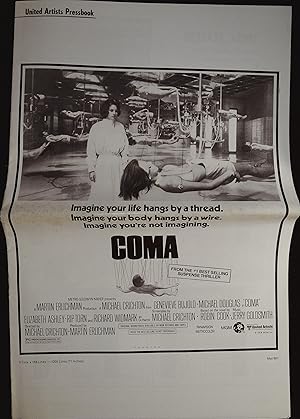 Seller image for Coma Pressbook 1978 Michael Douglas, Rip Torn, Genevive Bujold! for sale by AcornBooksNH