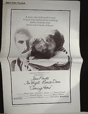 Seller image for Coming Home Pressbook 1978 Jane Fonda, Jon Voight for sale by AcornBooksNH
