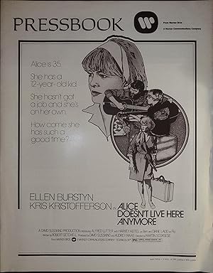 Seller image for Alice Doesn't Live Here Any More Pressbook 1975 Ellen Burstyn, Kris Kristofferson for sale by AcornBooksNH