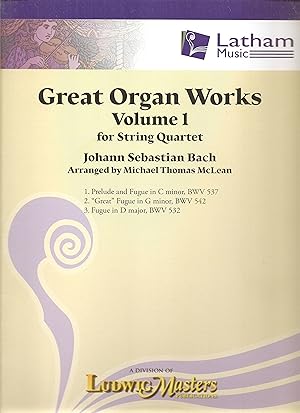 Great Organ Works for String Quartet Vol. 1 Conductor Score & Parts