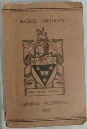 Immagine del venditore per Rhodes University Grahamstown South Africa General Prospectus 1966 venduto da Chapter 1