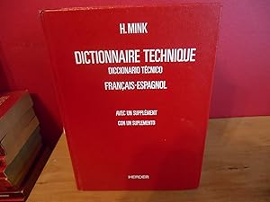 Dictionnaire technique français espagnol VOL 1