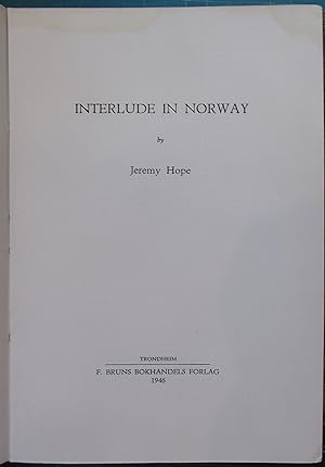 Seller image for Interlude In Norway for sale by Hanselled Books