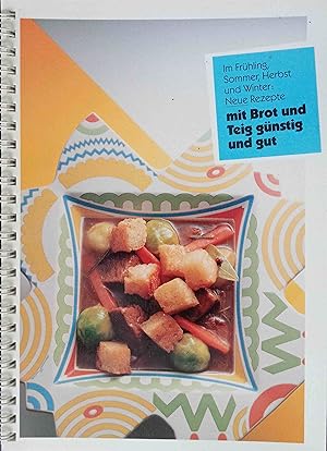 Immagine del venditore per Im Frhling, Sommer, Herbst und Winter: neue Rezepte mit Brot und Teig gnstig und gut : 41 neue Rezepte mit viel Liebe und Fantasie fr wenig Geld - und zu jeder Saison Marktnotizen sowie ein Kapitel Kchenlatein. [Hrsg.: JOWA AG Die MIGROS-Bckerei. Red.: Roland J. Mller. Rezepte: Margit Amstutz. Fotos: Thomas Grnert] venduto da Logo Books Buch-Antiquariat