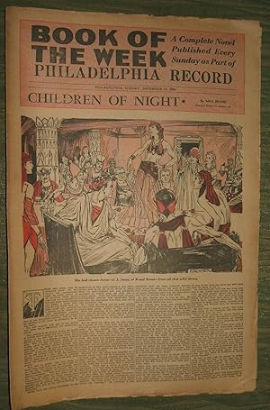 Philadelphia Record Book of the Week Club Dec 11 1932 "Children of Night"