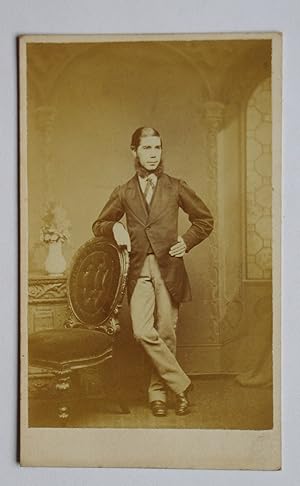 Carte De Visite Photograph. A Studio Portrait of a Young Gentleman.