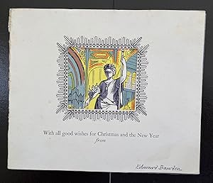 Christmas Card 1962 : Signed By Edward Bawden