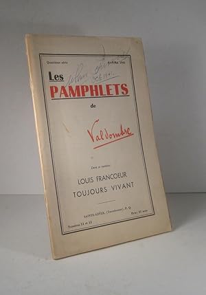 Imagen del vendedor de Les Pamphlets de Valdombre. Quatrime srie, nos. 11 et 12 a la venta por Librairie Bonheur d'occasion (LILA / ILAB)