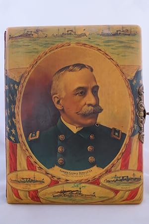 ADMIRAL GEORGE DEWEY, U.S.N., THE HERO OF MANILA AND HIS VICTORIOUS FLEET ANTIQUE CELLULOID PHOTO...