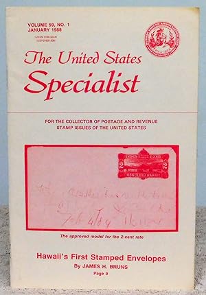 Imagen del vendedor de The United States Specialist Volume 59, No. 1 January 1988 a la venta por Argyl Houser, Bookseller