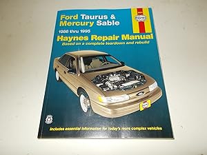 Seller image for Ford Taurus & Mercury Sable 1986 thru 1995 Haynes Repair Manual for sale by Paradise Found Books