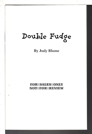 Image du vendeur pour DOUBLE FUDGE. mis en vente par Bookfever, IOBA  (Volk & Iiams)