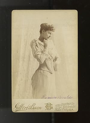 Cabinet card photograph signed in full